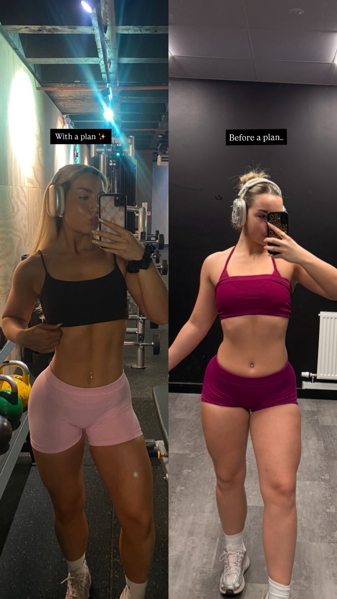 Client transformation: before and after coaching